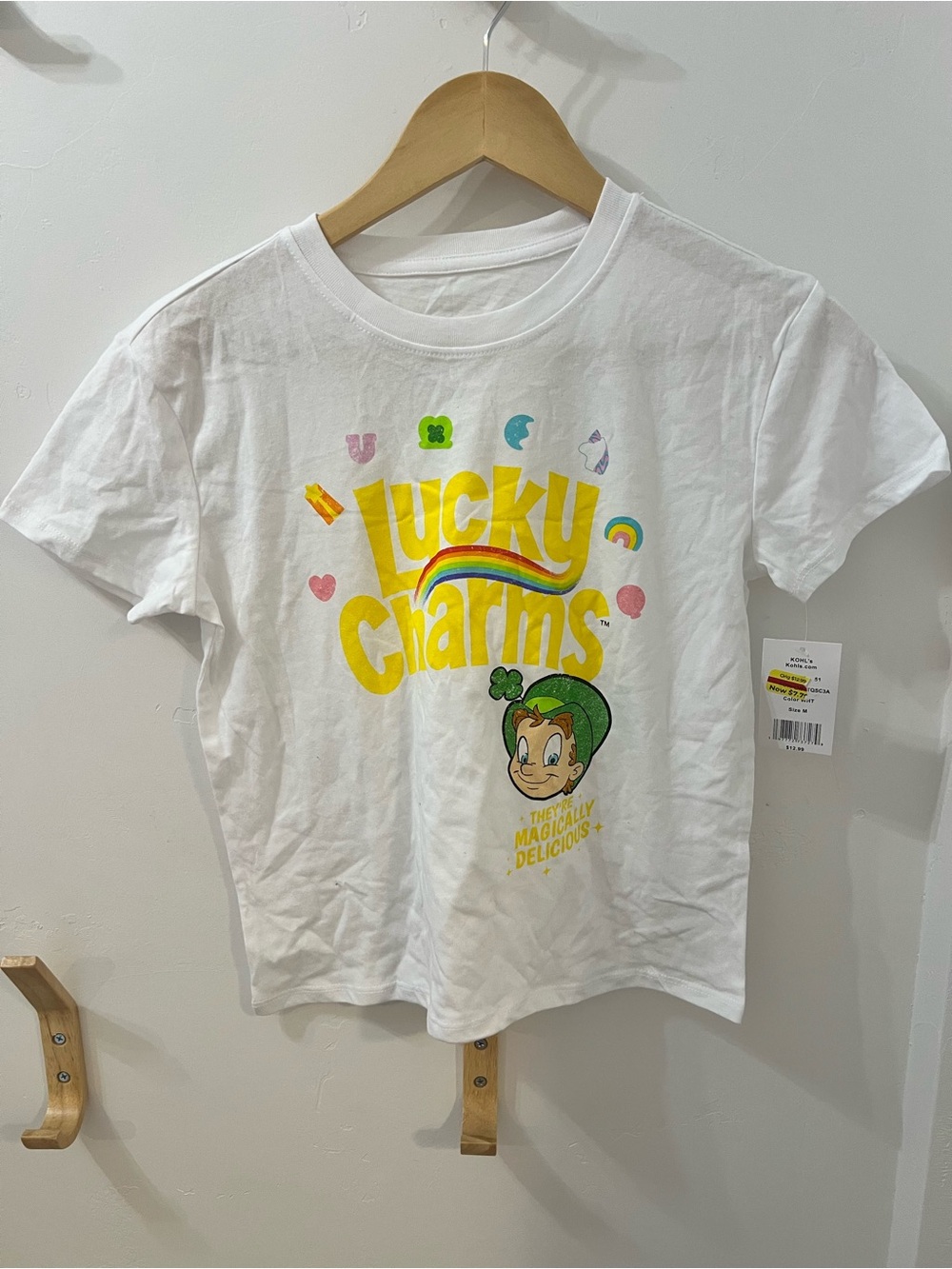 Lucky Charms White Graphic Tee